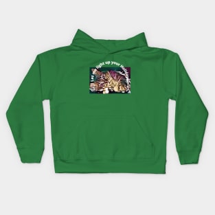 Let me light up your Holidays Kids Hoodie